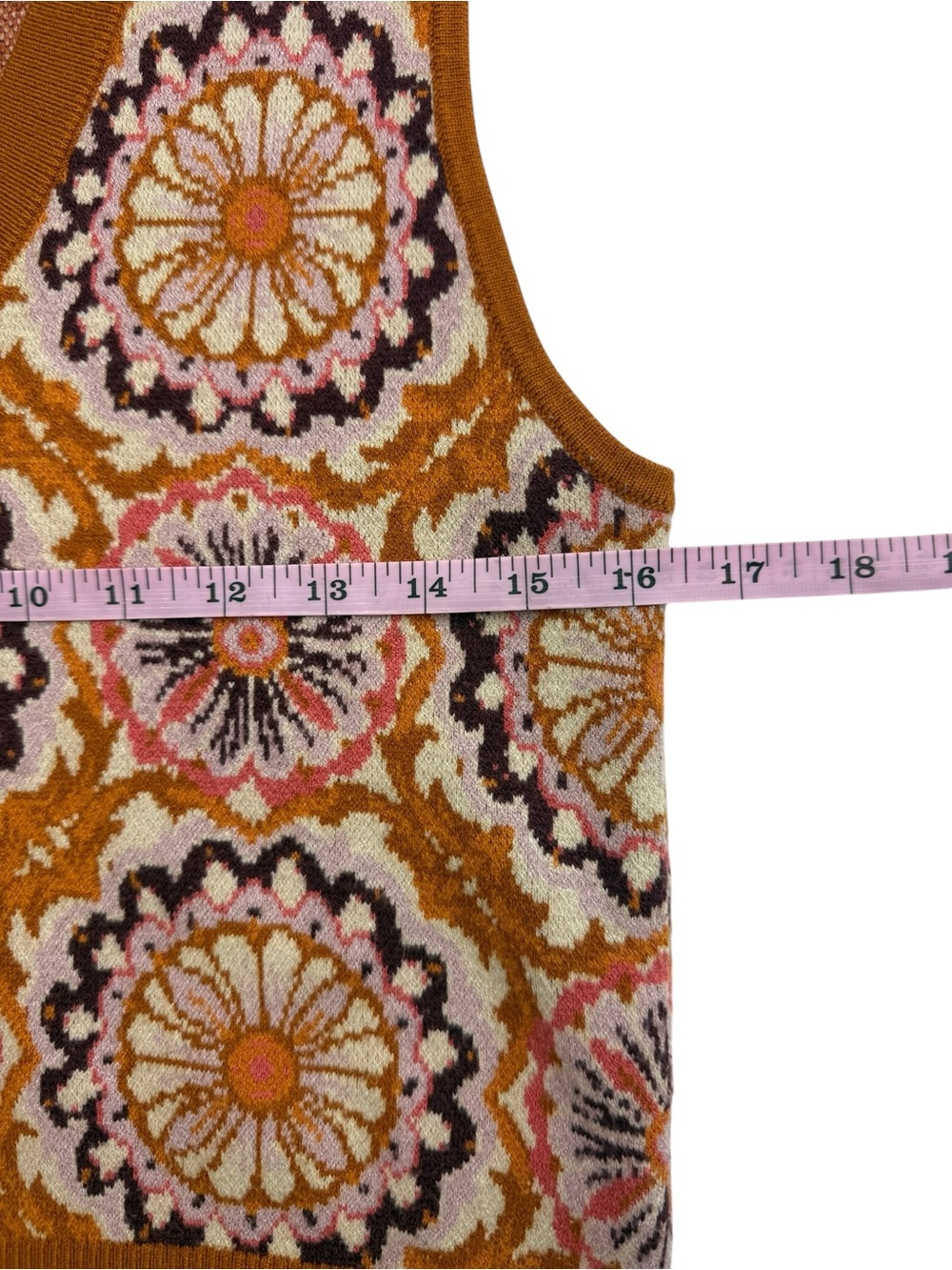Maeve by Anthropologie Vera Jacquard Sweater Vest Size S M0946 - Picture 8 of 9